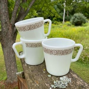 Pyrex Woodland coffee mugs